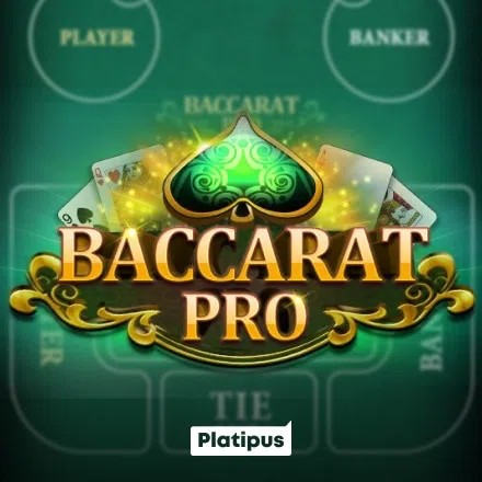 Baccarat PRO slot logo by Platipus at LeBull Casino